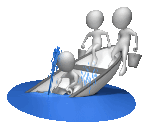 sinking boat